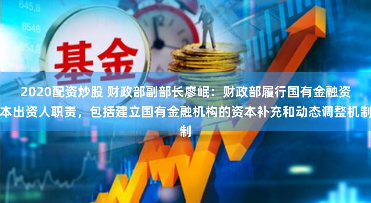 2020配资炒股 财政部副部长廖岷：财政部履行国有金融资本出资人职责，包括建立国有金融机构的资本补充和动态调整机制