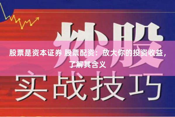 股票是资本证券 股票配资：放大你的投资收益，了解其含义